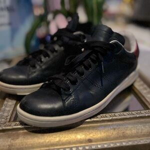 Isabel Marant Black Leather Sneakers